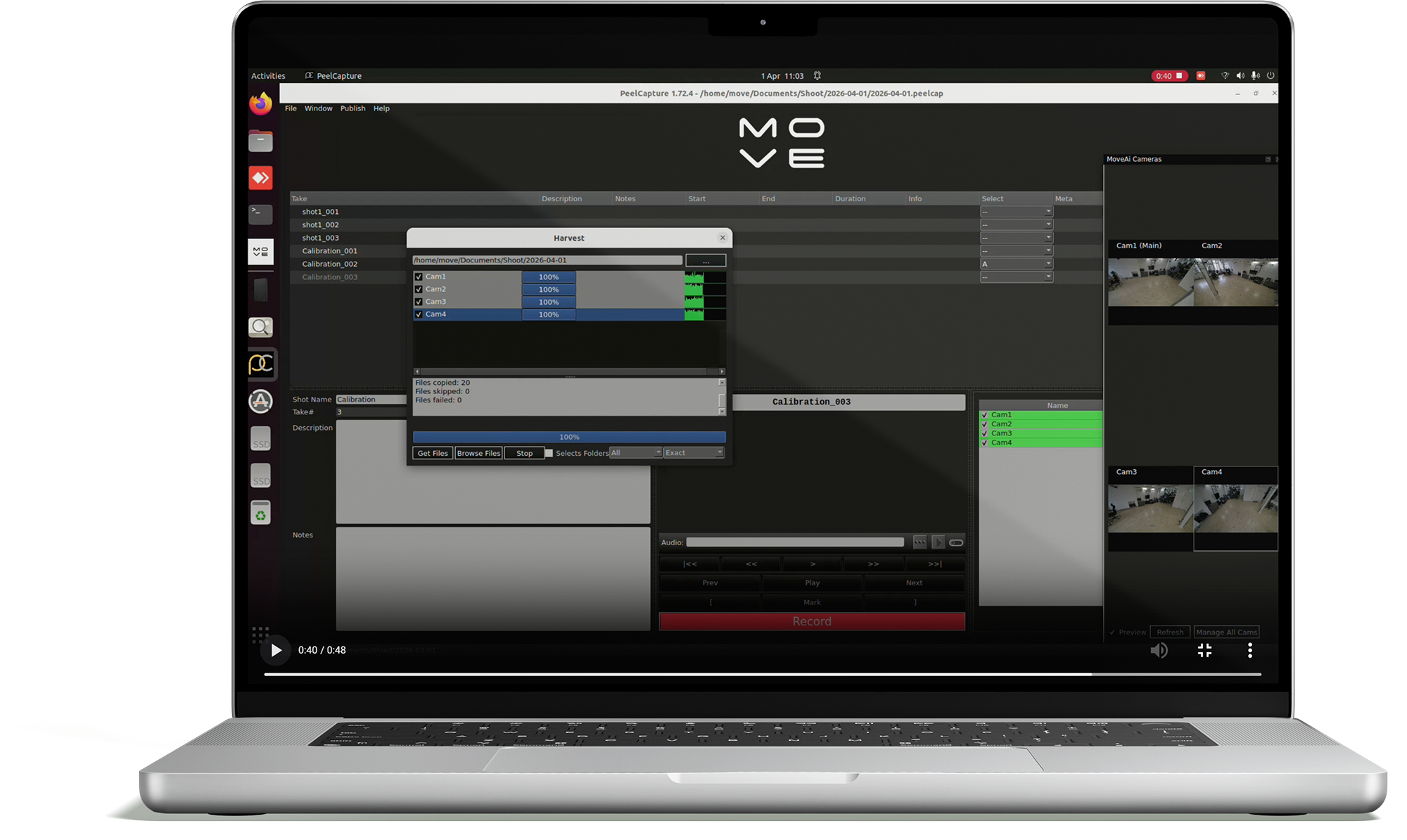 Move AI Genesis Peel Capture integration on macOS
